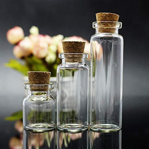 Mini Cork Stoppers - 100-Pack Tapered Bottle Plugs, 5 Sizes...