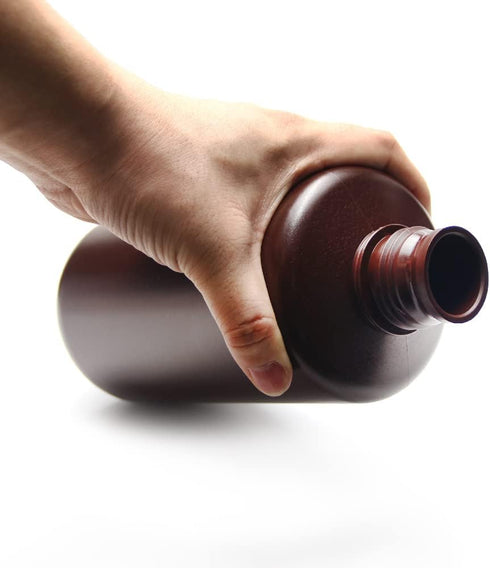 Othmro 2Pcs 33.8oz Plastic Containers Lab Chemical Reagent Bottles, 1000ml Small Mouth Liquid Solid Storage Bottles Round Sample Storage Container...