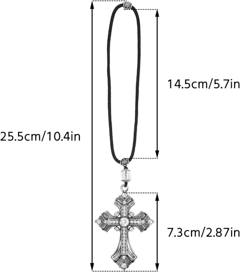 Car Pendant Metal Diamond Hanging Cross Auto Interior Rearview Mirror Dangle Ornament Accessories Gifts...