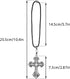 Car Pendant Metal Diamond Hanging Cross Auto Interior Rearview Mirror Dangle Ornament Accessories Gifts...