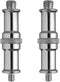 2 Pieces Standard 1/4 to 3/8 inch Metal Male Convertor Threaded Screw Adapter Spigot Stud for Studio Light Stand, Hotshoe/Coldshoe Adapter, Ball H...