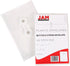 JAM PAPER Plastic Envelopes with Button & String Tie Closure - 4 1/4 x 6 1/4 - Assorted Colors - 6/Pack...