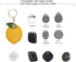 2 Pack 3in1 Cartoon Protective Case for Airtag Cover Samsung Galaxy SmartTag Cases Tile Mate Eufy Security SmartTrack Link Keychain Key Finder (1 ...