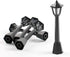 SEWACC 3pcs Mini Street Light Models Miniature Street Lamp Models Decorative Pathway Lantern Post for Miniature Doll House Micro Landscape Lamppos...