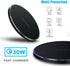 30W Universal Wireless Phone Charger Qi Fast Wireless Charging Fast Charging Pad Compatible with iPhone 12 12Pro 11 11Pro XS 8...