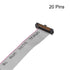 uxcell IDC Wire Flat Ribbon Cable FC/FC Female Connector A-Type 20Pins 1.27mm Pitch 20cm Length...