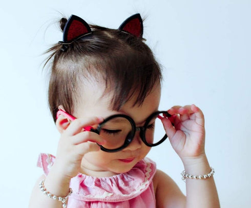 Children Stylish Cute Glasses Frame Without Lenses Pack of 3...