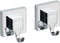 Wenko "Quadro Wall Hooks with Vacuum-Loc, Silver, 2-Piece...