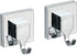Wenko "Quadro Wall Hooks with Vacuum-Loc, Silver, 2-Piece...