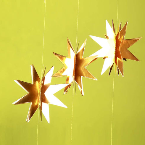 Decor365 Gold Star Garland Hanging Twinkle Little Star Decorations Glittery Gold Party Supplies for Baby Shower Birthday New Year Eve Bridal Gradu...