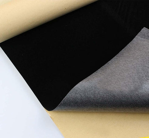 Self Adhesive Velvet Flock Paper Roll Soft Flocking Fabric for Jewelry Drawer Peel and Stick Velvet Fabric for Furniture Arts and Crafts DIY Proje...