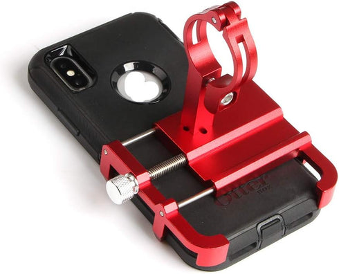 GUB Thick Case Design Bike & Motorcycle Phone Mount Handlebar Holder Adjustable Compatible with iPhone XR Xs 7s 8 Plus,Compatible with SamsungS7/S...