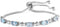 SHOP LC DELIVERING JOY Bolo November Birthstone Bracelet Stainless Steel Sky Blue Topaz Fashion Unique Birthday Gifts for Women Jewelry Ct 2.2 Adj...