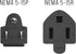 2 ft 14 AWG Outlet Saver Power Extension Cord NEMA 5-15P to NEMA 5-15R, Outlet Extension Cable...