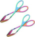 Food Tongs, Baikai Stainless Steel Kitchen Scissor Cooking Barbecue BBQ Grilling and Serving Clips (Rainbow)...