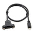 cablecc Micro USB 5Pin Male to Female Extension Panel Mount Type Cable with Screws 50cm...