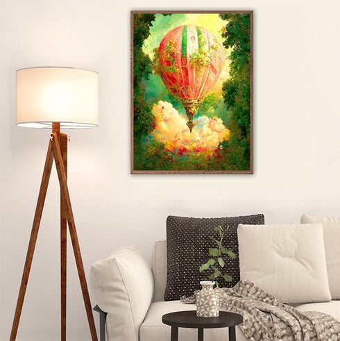 IPISSOI DIY Fantasy Hot Air Balloon 5D Diamond Painting Kits for Adults Diamond Art Diamond Painting Full Drill Rhinestone Diamond Embroidery Craf...