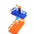 1 Piece Test Tube Rack Centrifuge Tube Holder 28 Well Centrifuge Tube Rack Plastic Detachable Test Tube Holder, Orange...