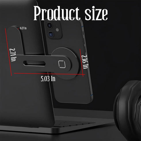 Magnetic Car Phone Mount, Invisible Design for Tesla Model 3/X/Y/S, Strong Magnet and 90° Rotation, Foldable Phone Holder for Car Screen Laptop, C...