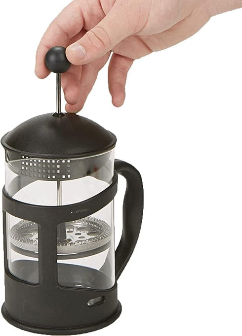 Maison Sucasa French Press Coffee Maker, 0.8L (27oz) Capacity, Brew Coffee, Mini Coffee Pot, Glass, 4.25" W x 8.5" H, Clear...