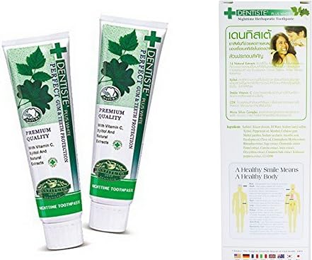 Dentiste Plus White Vitamin C & Xyitol Gum Toothpaste Made in Thailand 2x100 G....