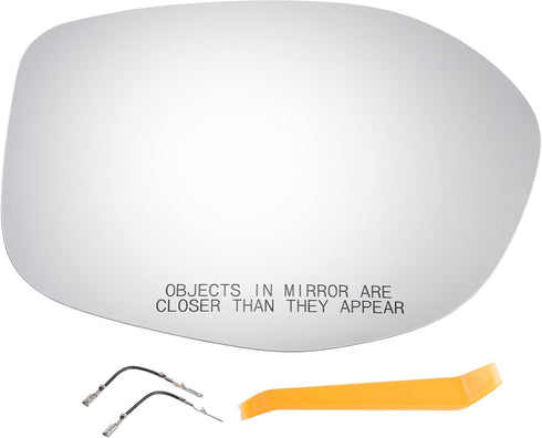 X AUTOHAUX Car Rearview Right Passenger Side Mirror Glass Replacement W/Backing Plate Heated White Glass for Honda Odyssey 2014 2015 2016 2017...