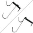 2Pcs Double Pool Pole Hooks Heavy Duty Metal Pool Pole Hangers Adjustable Pool Fence Hooks for Pool Equipment Hooks Pool Hooks for Poles Leaf Rake...