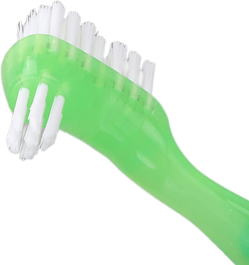 Brushes Double Bristle Head Pr, 5pcs Denture Brush Set BrushesDenture Care 5pcs Denture Brush Set (Green)...