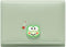 Women Wallet Small Leather Cute Dinosaur Cat Rabbit Trifold Girls Credit Card Case Holder Organizer with ID Window (Green Frog)...