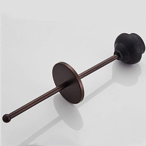 Bronze Toilet Plunger with Holder for Bathroom Metal Canister Holder Drip Cup, Heavy Duty, Deep Cleaning,Quick Dry Bronze...