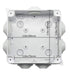 Co. 4" x 4" x 2.75" PVC Waterproof Plastic Junction Conduit Box with Pre Molded 3/4" & 1" Conduit Holes (4" x 4" x 2.75", 1 Pack)...