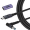 USB C to 4.5mm Smart Blue Tip Laptop Charging Cable Adapter for HP 19.5v 2.31a 45w 3.34a 65w 4.62a 90w 6.9a 135w max Nylon Braided 1.8m...