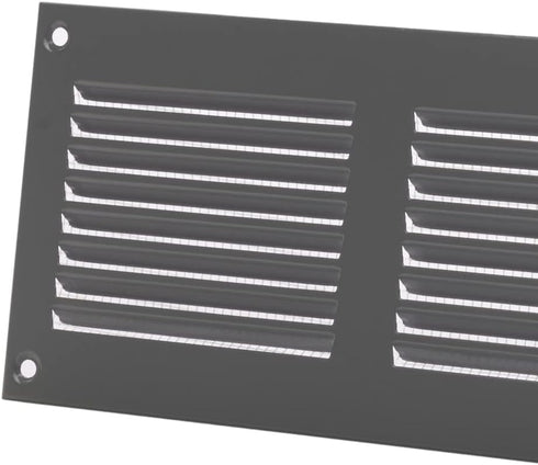 EUROPLAST 7x4 inch Vent Cover with Screen Mesh - Grey Register Vent Cover - Metal Air Return Grill - HVAC Vent Register for Home Improvement - Cei...