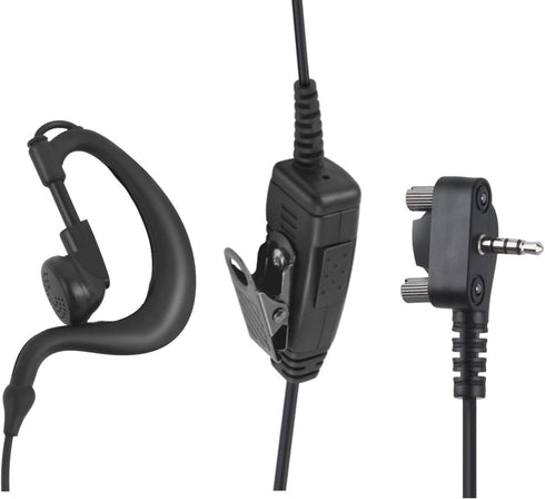 Accessories Clear Earpiece with Mic 3.5mm Screw in Headphone Ear Piece Walkie Talkie Headset for Motorola Vertex Standard Radio vx-261 vx261 vx 26...