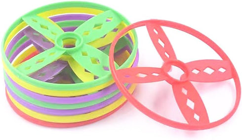 12PCS Flying Disc Launcher Toy Supplements, Manual Capture Game for Kids, Outdoor Toys for Toddler Ages 3-8...