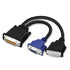 DVI-I to DVI-D VGA Video Cable Splitter 1 in 2 Out Computer Host Laptop Graphics Card DVI24+5 External 2 Port DVI24+1 VGA Monitor TV Projector Ada...