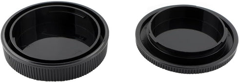 2 Pack Rear Lens Cap and Camera Body Cap Cover Kit for Canon EOS R50 R10 R8 R7 R6 R6 Mark II R5C R5 R3 RP R Ra RF Mount mirrorless Cameras...