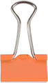 JAM PAPER Colorful Binder Clips - Small - 3/4 Inch (19 mm) - Orange Binderclips - 25/Pack...
