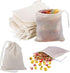 AKOAK 20 Pcs 4 x 3 Inches Muslin Drawstring Bags,Natural Unbleached Cotton Spice/Tea/Herbs Bags...