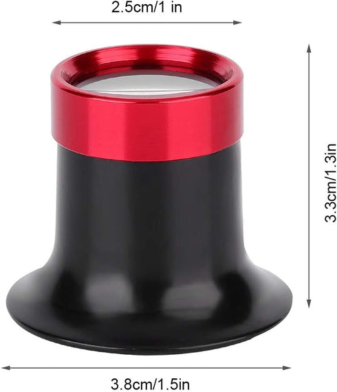 Watchmaker Loupe, Jewelers Loupe Aluminum Alloy Eye Loupe Repair, Magnifying for Watch for Watchmakers Repair Eye Loupe Glass Tools (10X)...