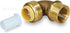 Everflow Supplies Pushlock UPF1 1 Inch Long Push x Female Elbow for Push-Fit Fittings, No Lead DZR Forged Brass, Connects PEX, CPVC, and Copper, P...