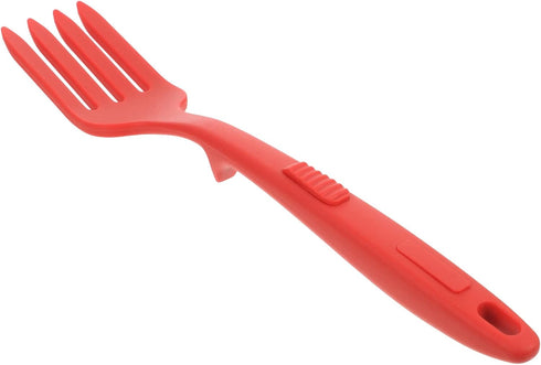 Healeved Silicone Flexible Forks Silicone Cooking Fork Nonstick Blending Fork Ultimate Fork for Cooking Utensil for Kitchen Stir Mix Mash Red...