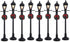 Lemax Christmas Village Gas Lantern Street Lamp Set of 8 Battery Operated (4.5V) - 64500...