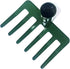 6 Teeth Mini Garden Rake Head for Kids Hard Rake Head Only Dark Green...