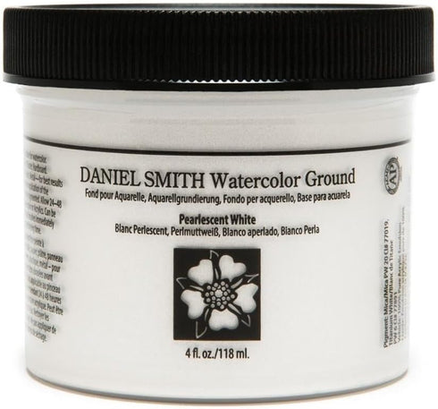 Daniel Smith Watercolor Ground, 4oz Jar, Pearlescent White, 284055013...