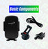 Minuto Wireless Secure Car Charger Mount Holder, 15W Fast Charging, 7.5W for iPhone, Auto-Clamping...