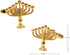 Jewish Hanukkah Chanukah Menorah Hanukkiah Holiday Pair Cufflinks in a Presentation Gift Box & Polishing Cloth...