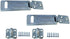 QCAA Security Concealed Hasp & Staple, Steel, 4-1/2", Zinc Plated, 2 Pack, Made in Taiwan...