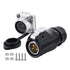 CNLINKO LP20 series waterproof connector, IP68 power connector 3pin m20 male and female circular connector LED outdoor lighting power connector qu...