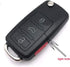 4 Buttons Folding Flip Replacement Key Fob Cover Case fit for VW Volkswagen Jetta Passat Golf Beetle Rabbit GTI CC EOS Keyless Entry Key Fob...